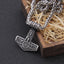 Stainless Steel Mix Gold color thor's hammer mjolnir necklace viking scandinavian Odin viking necklace Men Stainless Steel gift - luckacco