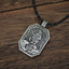 LANGHONG 1pcs Viking Necklace Wolf and Viking Soldier Valknut Necklace For Men - luckacco