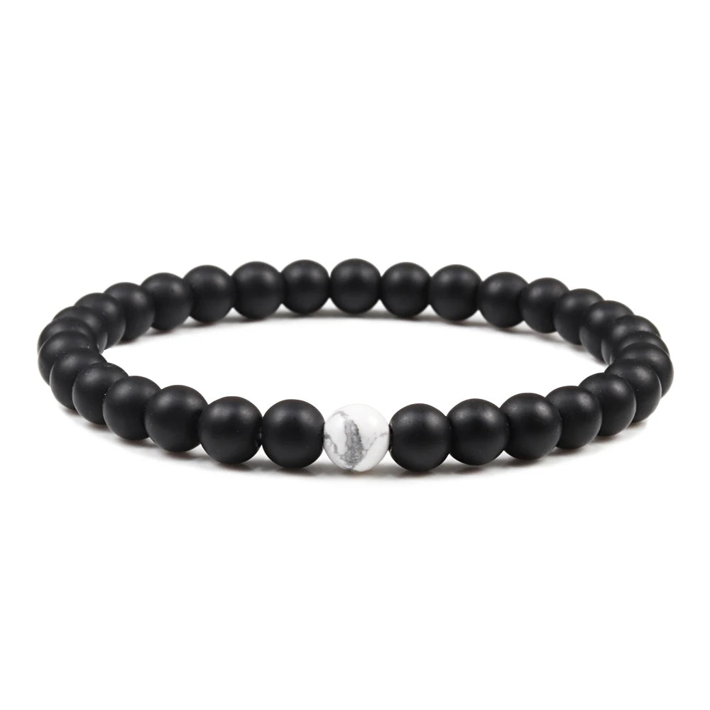 luckacco natural green malachite stone lava bracelets women men strand charm buddha beads bracelet yoga prayer handmade jewelry gift