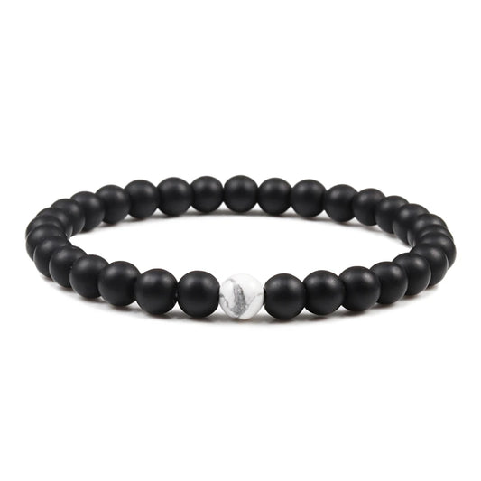 Luckacco Natural Green Malachite Stone Lava Bracelets Women Men Strand Charm Buddha Beads Bracelet Yoga Prayer Handmade Jewelry Gift