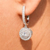 Luckacco daily picks New Wedding Trend Eternity Earrings for Women Full Bling Cubic Zirconia Simple Elegant Lady's Accessories Classic Jewelry