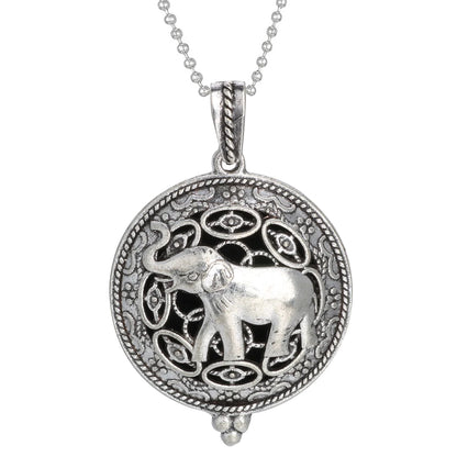 Luckacco Aromatherapy Necklace Tree of Life Diffuser Jewelry Vintage Open Locket Pendant Essential Oil Perfume Aroma Diffuser Necklace