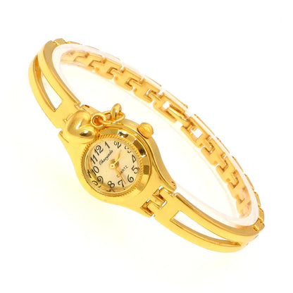 Luckacco Cute Women Bracelet Watch Mujer Golden Relojes Small Dial Quartz Watch Popular Wristwatch Hour female ladies elegant watches