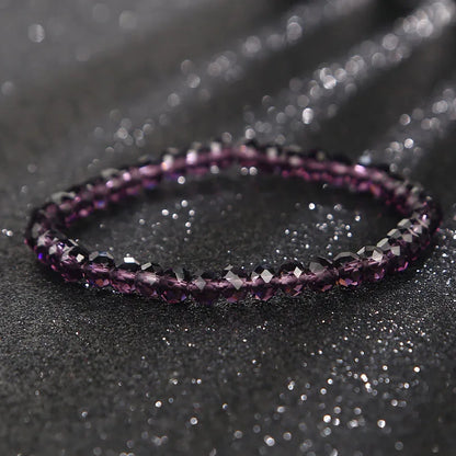 Luckacco New Artificial Austria Crystal Bracelet Fashion Shiny Stone Beads Elasticity Rope Strand Bracelets for Women Jewelry