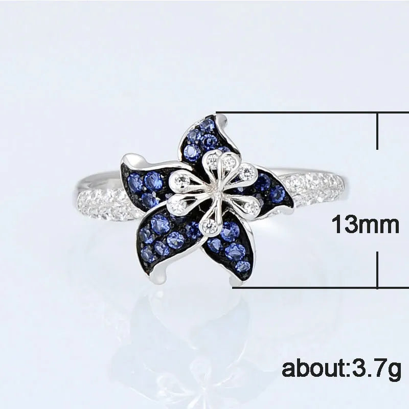 luckacco fashion trendy jewelry s925 rings for women cubic zirconia charms bridal wedding engagement white gold color ring drop shipping