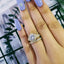 christmas 2021 new fashion S925 Sterling Silver Rings women wedding engagement Luxury bridal bride jewelry wholesale R4320S - luckacco