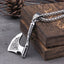 Stainless Steel Viking Axe key bottle opener viking necklace with wooden box as gift - luckacco