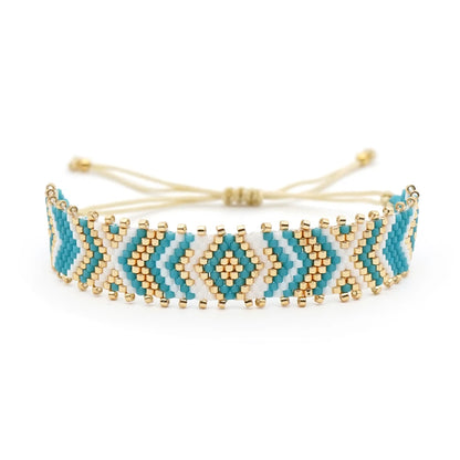Luckacco Go2boho Miyuki Seed Beads Bracelet For Women Jewelry Summer Beach Handmade Woven Pulsera Friends Gift Turkish Eye Bracelets