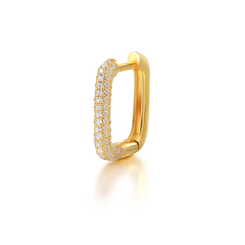 BOKAO 1pcs Earrings 2021 Trend Pendientes Plata 925 Luxury Diamond Drop Earrings Piercing  Woman Jewelry Bijoux Femme Серьги - luckacco