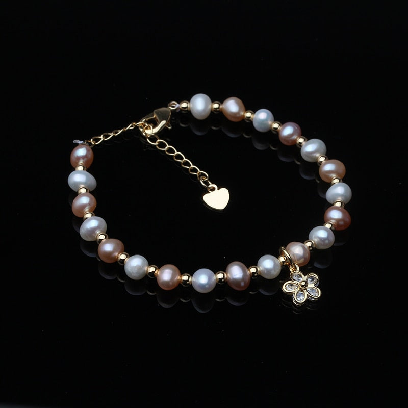 Bracelet for Women Fashion Freshwater Pearl Bracelet 2021 New Simple Jewelry Accessories Wholesale - luckacco