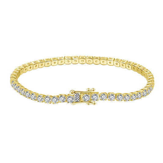 925 Sterling Silver Tennis Bracelet Single Row Cubic Zirconia CZ Stone bracelet Luxury Jewelry Gift for Women