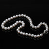 Luckacco Real Natural River Freshwater Pearl Necklace for Women Wife Mother Birthday Anniversary Gift White