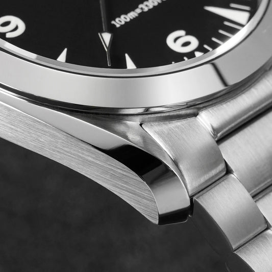 Luckacco Watchdives WD0006B Watch VH31 Sweep Second Movement Domed Sapphire Crystal BGW9 Luminous 10Bar Waterproof 38mm Vintage Watches