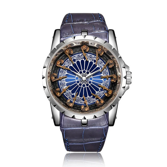 Luckacco UTHAI CQ312 Medieval style men's waterproof twelve knight quartz watch and the best choice for gift giving occasions
