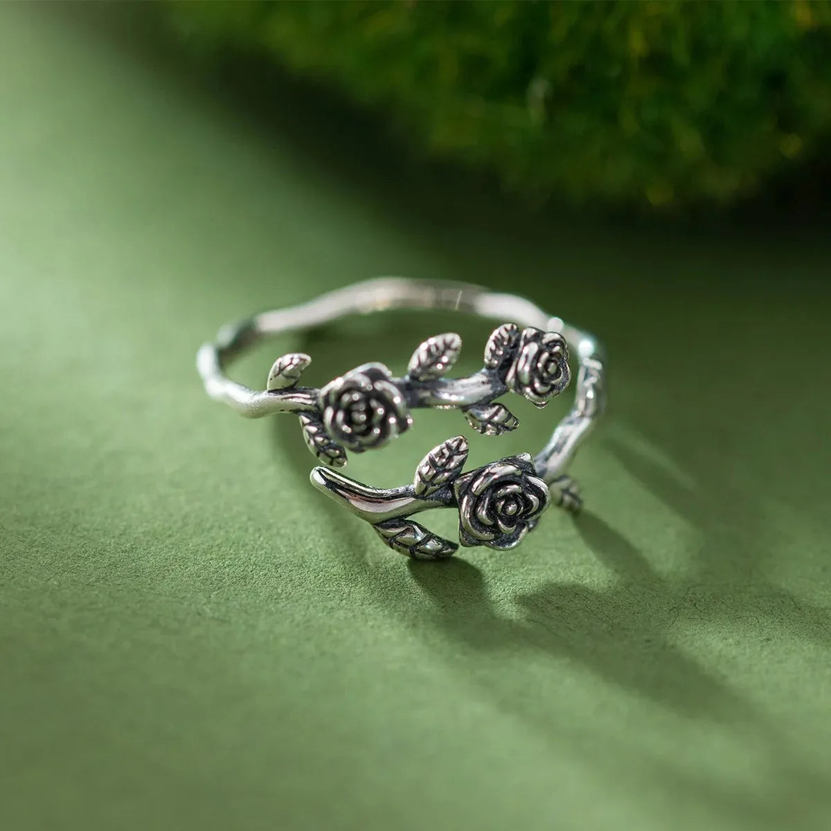 luckacco mandala flower exquisite black and white ring for women personality metal punk party finger ring fashion jewelry accessories