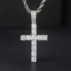 Luckacco daily picks 60Cm Twisted Chain Long Necklace for Women/Men Fashion Luxury Cubic Zirconia Cross Pendant Necklace Gift Love Accessories