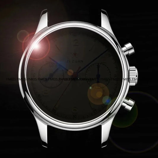 Luckacco Seagull Original 1963 Timing Code Men's Watch/accessory Bubble Dome Glass Beat Quartz Clock Business Luxury Retro Chronograph