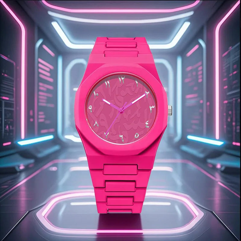 luckacco classic men women watch simple plastic strap color quartz watches exquisite business round dial wristwatch men clock gifts