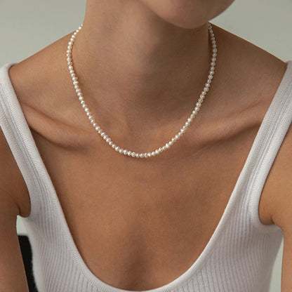 Luckacco Y2k Bowknot Pearl Necklace For Women Elegant Korean Style Rhinestone Heart Pendant Necklace Fashion Wedding Party Jewelry Gift
