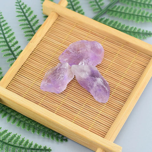 Luckacco Natural Amethyst Quartz Crystal Bead Bracelet Health Bracelet for Women Weight Loss Fatigue Pressure Fatigue Relief Yoga Jewelry