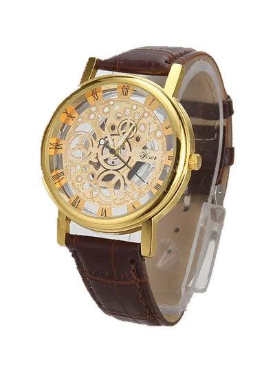 Luckacco Fashionable casual men's watch hollow out strap watch not mechanical expression couple table model undertakes to men and women