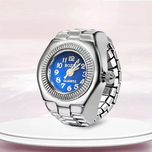 Luckacco 1PCS New Finger Watch Men's and Women's Quartz Watch Mini niche Finger Watch Can Watchs Time True Watchs Ring Watchs Trend