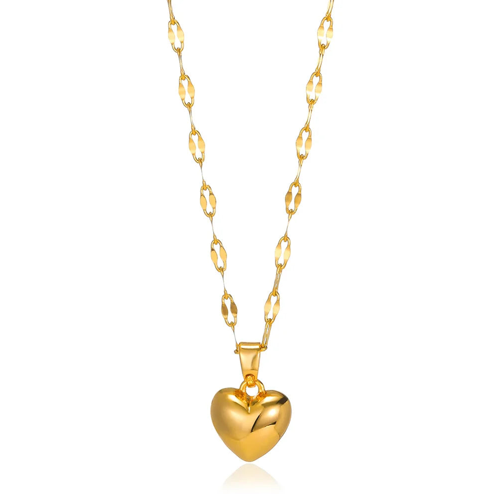 luckacco zircon heart cross necklaces for women vintage geometric surrounded by vines choker necklace aesthetic fashion jewelry gift 2025