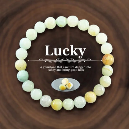 Luckacco Attract Money Wealth Health Pulse Hematite Natural Stone Beads Bracelet for Women Men Party Jewelry Accessories Gifts