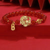 Luckacco 2024 Chinese Style Zodiac Dragon Bracelet For Women Men Brings Wealth Health and Good Luck Red Beaded Couple Bracelet Jewelry Gi