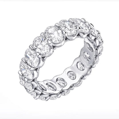 Luckacco Luxury 925 Sterling SILVER Oval Square Simulated Diamond Rings Finger For Cocktail ENGAGEMENT WEDDING Women JEWELRY