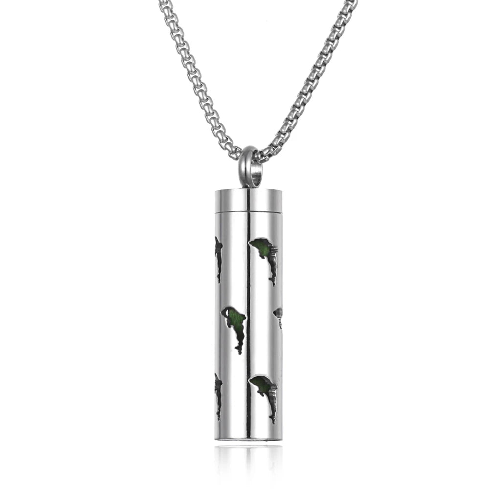 luckacco long strip stainless steel aromatherapy necklace perfume diffuser essential oil diffuser pendant necklace jewelry accessories