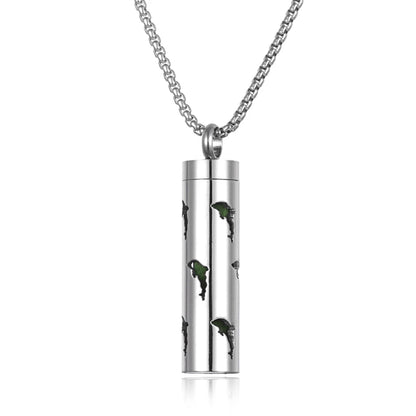 Luckacco Long Strip Stainless Steel Aromatherapy Necklace Perfume Diffuser Essential Oil Diffuser Pendant Necklace Jewelry Accessories