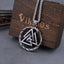 Men's Stainless Steel Viking Self Devourer Ouroboros Odin Valknut Amulet Dragon Pendant Necklace Jewelry as a Men's Gift - luckacco