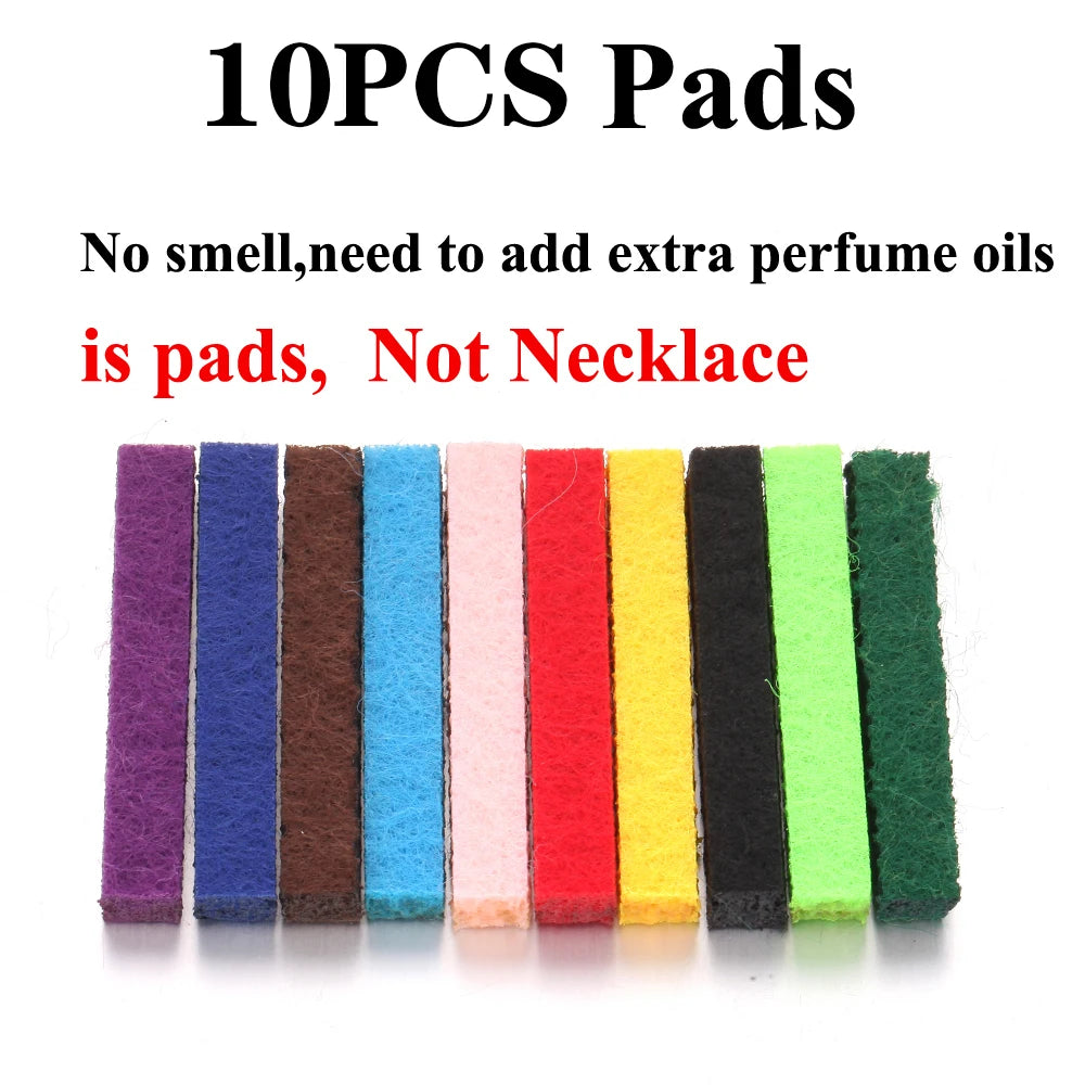 luckacco long strip stainless steel aromatherapy necklace perfume diffuser essential oil diffuser pendant necklace jewelry accessories