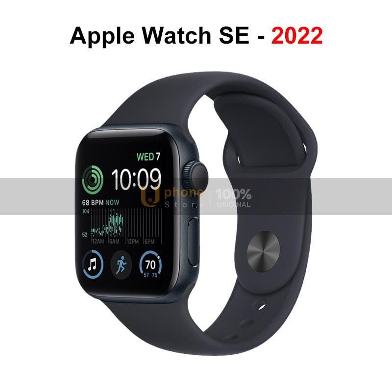 NEW Apple Watch SE 2022 iWatch SE 2 GPS 40MM/44MM Aluminum with Sport Band Smart Watch - luckacco