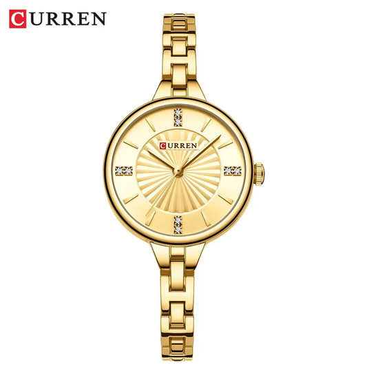 Luckacco CURREN Luxury Women Bracelet Quartz Watches For Women Magnetic Watch Ladies Sports Dress Wrist Watch Clock Relogio Feminino