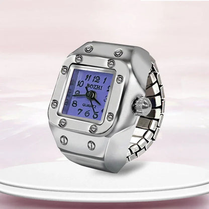 Luckacco 1PCS New Finger Watch Men's and Women's Quartz Watch Mini niche Finger Watch Can Watchs Time True Watchs Ring Watchs Trend