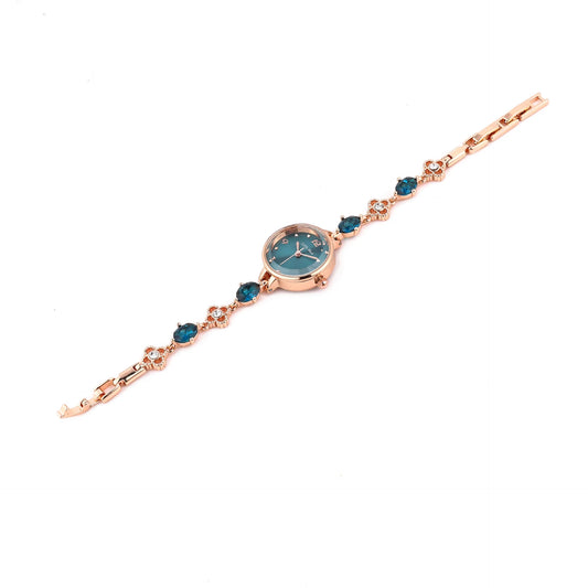 Luckacco Women's Fashion Quartz Small Green Watches Simple and Waterproof Female's Bracelet Watch Ladies Jade Wristwatch Clock