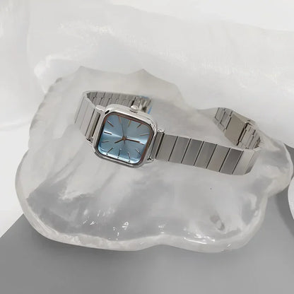 Luckacco Fashion Simple Women Watch Versatile Ins Watch Female Student Bamboo Knot Steel Band Quartz Watch Luxury Gift Clock Wristwatches