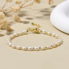 Luckacco 4-4.5mm Freshwater Pearl and Seed Beads Bracelet  Handmade Bracelet For Women Girl Jewelry