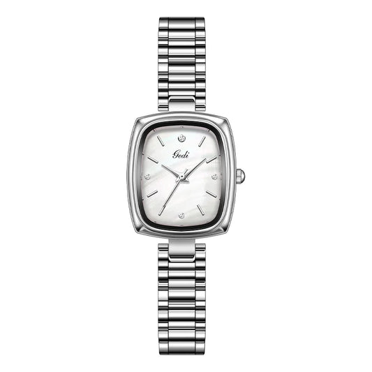 Luckacco Brand Light Luxury Watch Women Retro TV Watch Beimu Dial Gold Waterproof Simple Female Fashion Quartz Clock Bracelet Watches