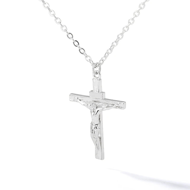 luckacco zircon heart cross necklaces for women vintage geometric surrounded by vines choker necklace aesthetic fashion jewelry gift 2025