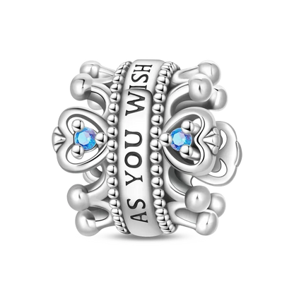 Luckacco Crown Charms Skull Bead Original 925 Sterling Silver Inlaid Zirconium Pendants Fit Bracelet Necklace Jewelry Lover Gift