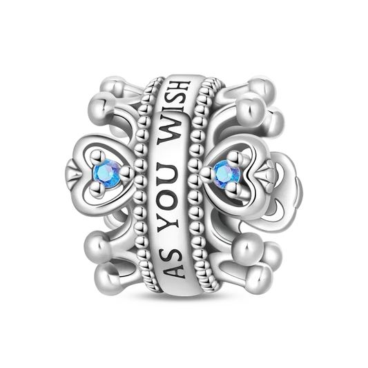 Luckacco Crown Charms Skull Bead Original 925 Sterling Silver Inlaid Zirconium Pendants Fit Bracelet Necklace Jewelry Lover Gift