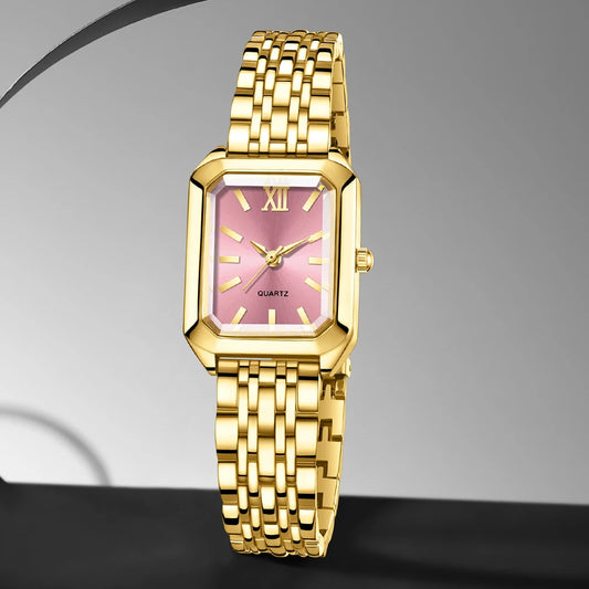 Luckacco 1PCS Fashion Women's Watch Luxury Trendy Versatile Quartz Watch Suitable for Daily Clothing Matching or As a Gift