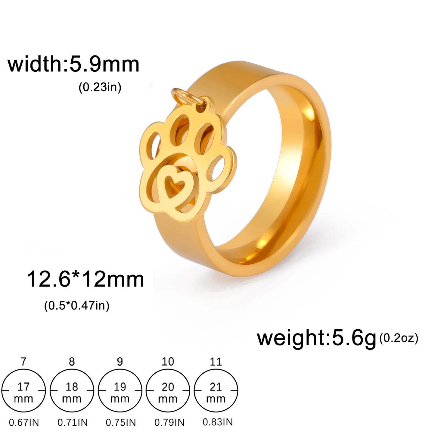 luckacco unift women stainless steel charms rings flower leaf spider paw pendant finger ring fashion minimalist couple jewelry