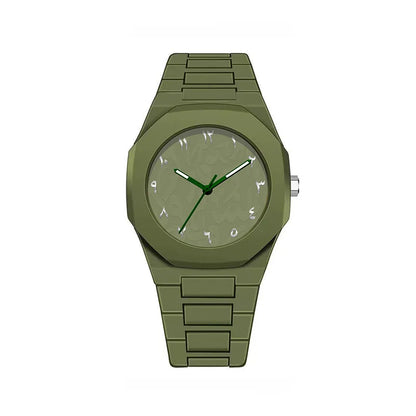 Luckacco Middle Eastern popular sports watches for men and women dopamine quartz watches niche fashion waterproof stainless steel