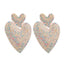 Luxury Rhinestone Heart Earrings Crystal Women's Earrings 2022 New Statement Elegant Party Jewelry Accessories - luckacco