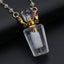 Natural Stone White Crystal Pendants Perfume Bottle Pendant for Jewelry Essential Oil Diffuser Reiki Heal Women Necklace Crafts - luckacco