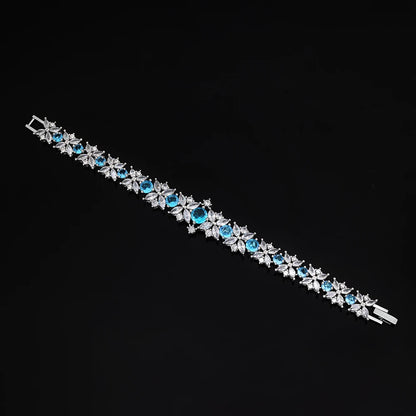 Luckacco 2025 New 4-piece Ring Cubic Zirconia Bridal Wedding Jewelry Set, Dubai Nigeria Crystal Wedding Jewelry Set